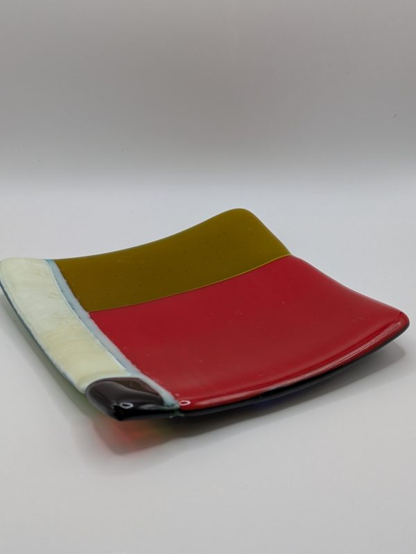 multicoloured fields dish