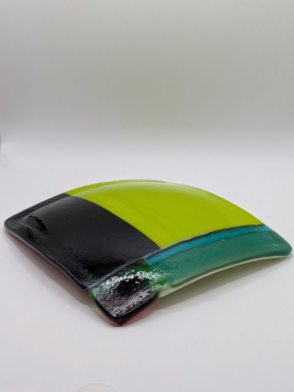 Stylish Multicoloured Fields Dish: 11cm x 11cm - Image 2