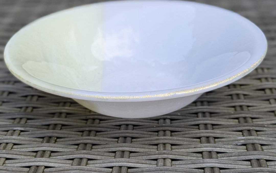 White and Yellow Bowl