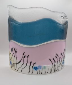 Beautiful handmade Atlantic Beach candle shade