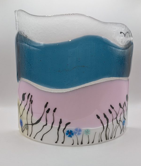Beautiful handmade Atlantic Beach candle shade