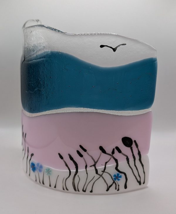 Beautiful handmade Atlantic Beach candle shade