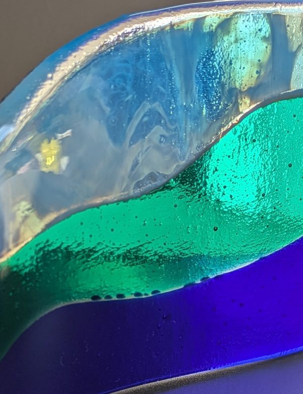 Rustic decor hills glass art