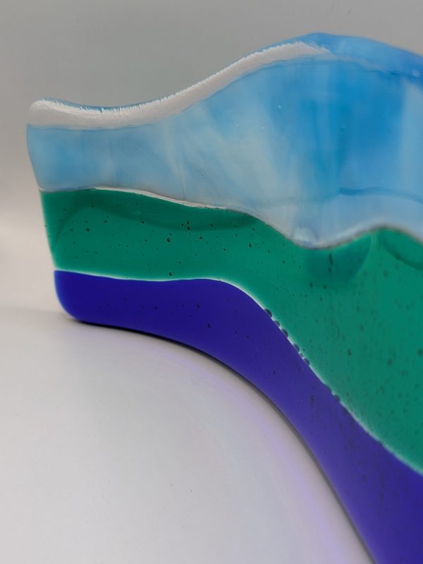 Rustic decor hills glass art