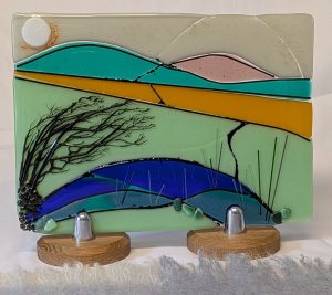 Windswept stunning glass art