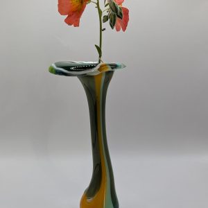 Beautiful green flower vase