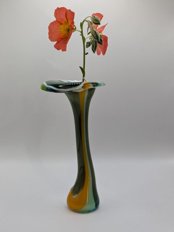 Beautiful green flower vase