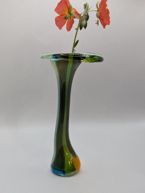 Beautiful green flower vase