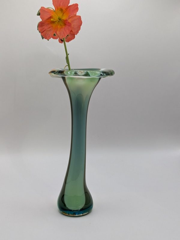 Beautiful green flower vase
