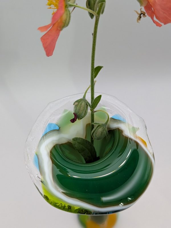 Beautiful green flower vase
