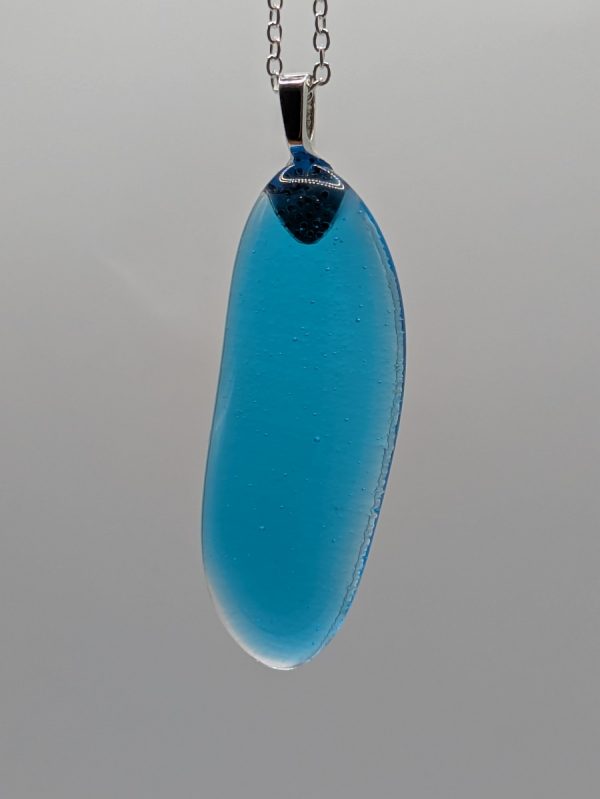 Pale blue ocean pendant