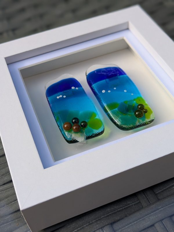 Underwater Ocean Tiny Treasure Diptych