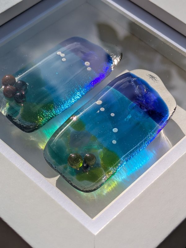 Underwater Ocean Tiny Treasure Diptych