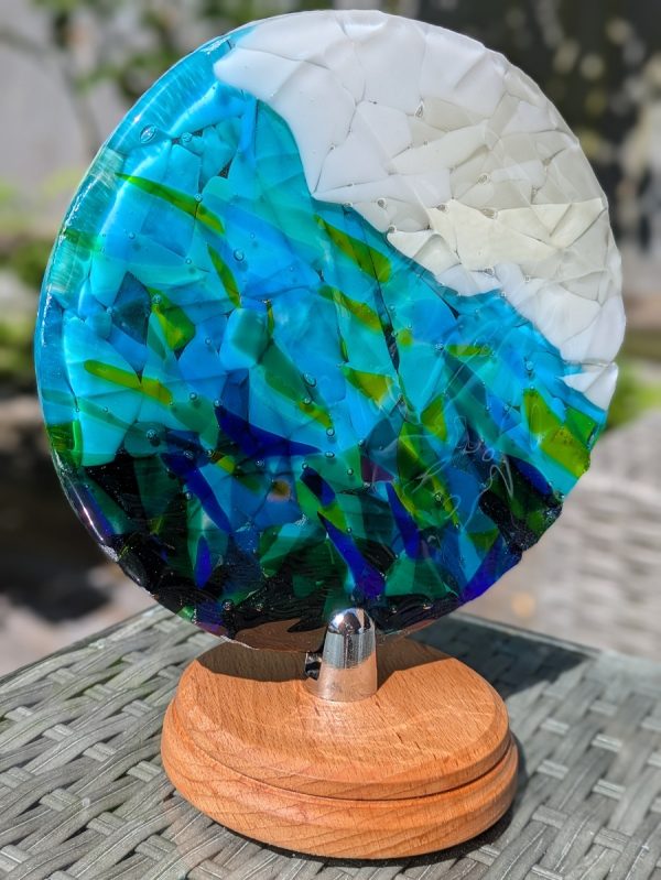 Beneath the Wave glass disc