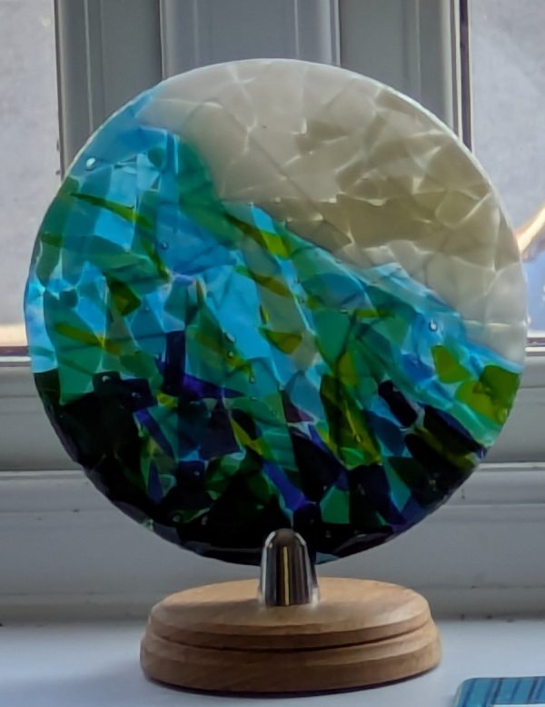 Beneath the Wave glass disc