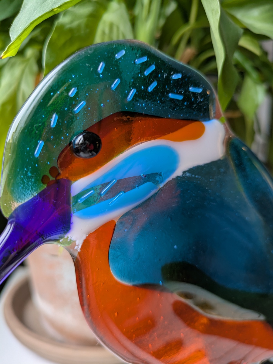 glass Kingfisher glass Kingfisher