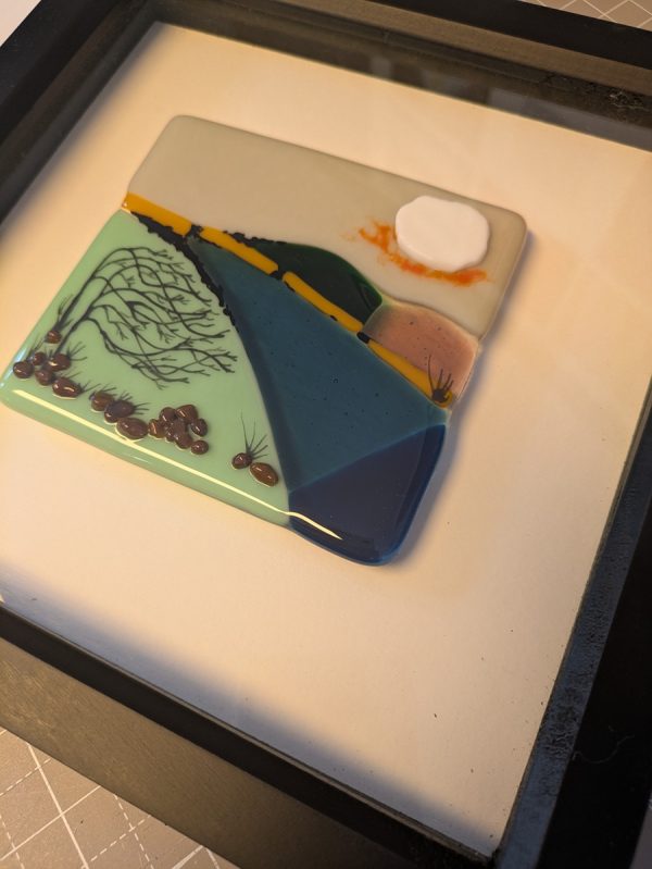 Windswept framed tile