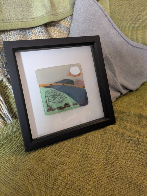 Windswept framed tile