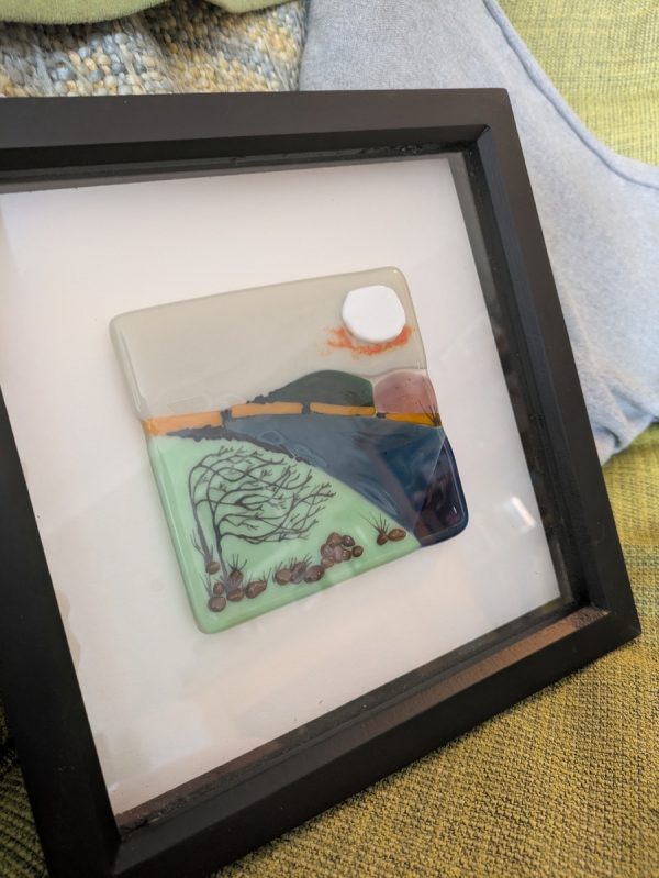 Windswept framed tile