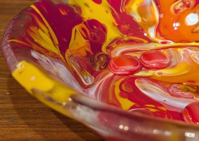 Red and orange ocean bowl