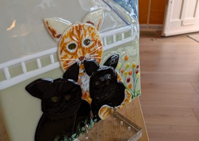 Cat and Kittens: Wall Art