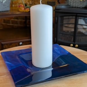 glass candle centrepiece