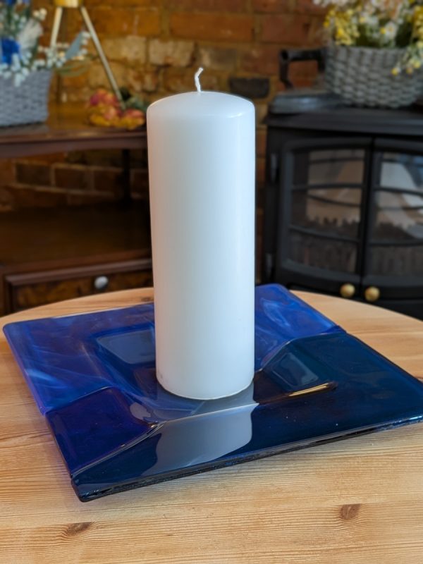 glass candle centrepiece