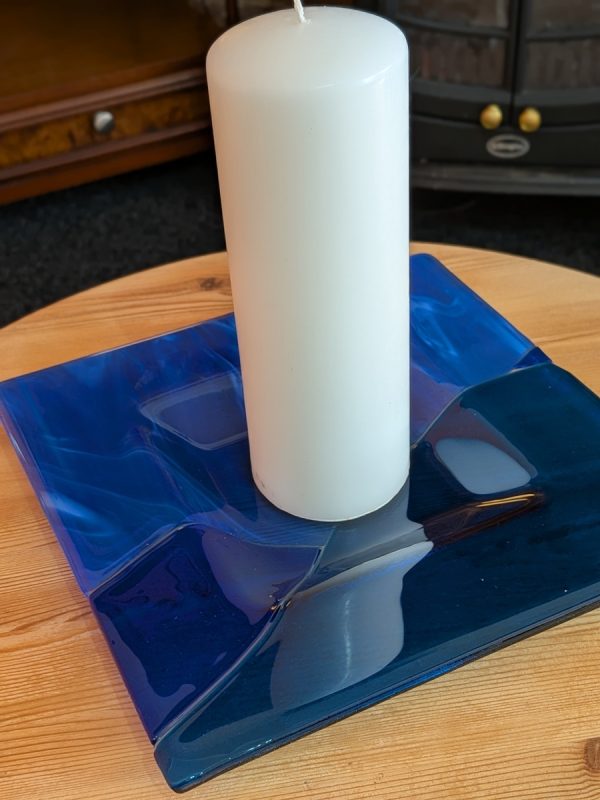 glass candle centrepiece