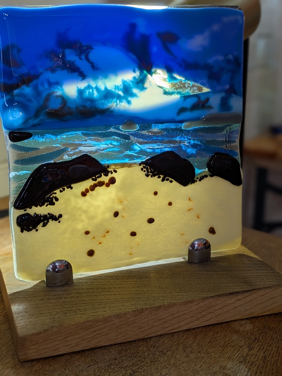 Harlyn Bay Mara Amore Glass art commission