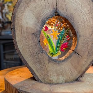 Woodland Glass Montbretia Log