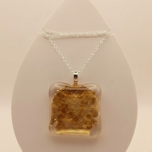 'Irish Gold' glass pendant