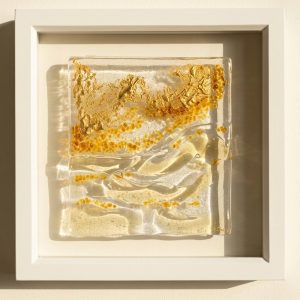 'Irish Gold' Glass Art 24cm x 24cm