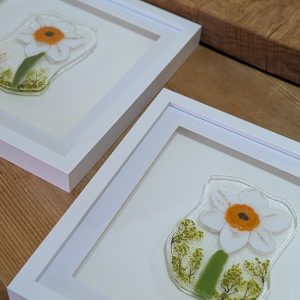 St Brigid's Daffodil Glass Art