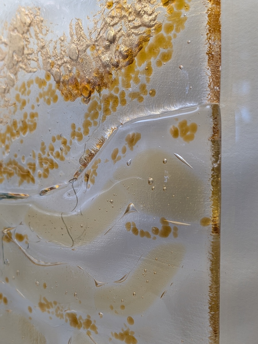 'Irish Gold' Glass Art 24cm x 24cm