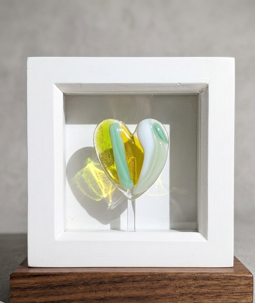 St Brigid's Spring Glass Heart