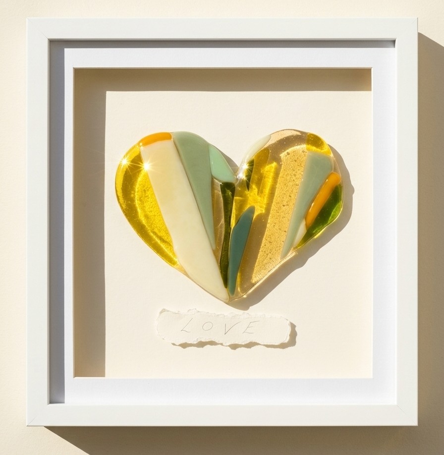 St Brigid's Spring Glass Heart