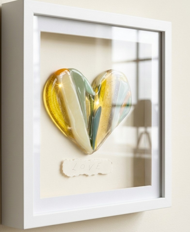 St Brigid's Spring Glass Heart