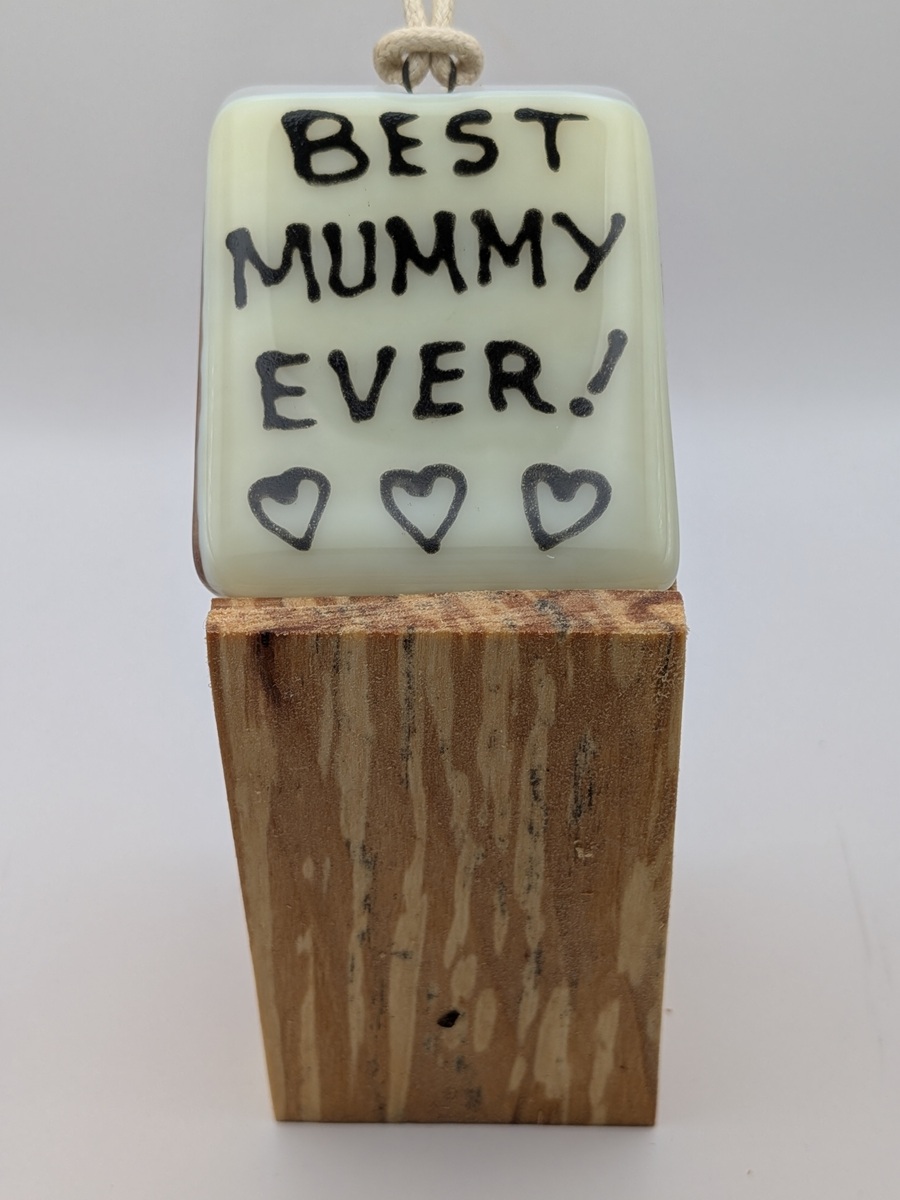 Best Mum Glass Hanger