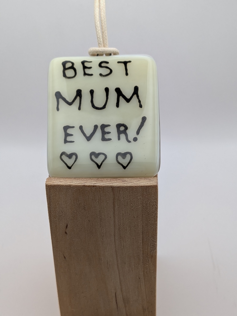 Best Mum Glass Hanger