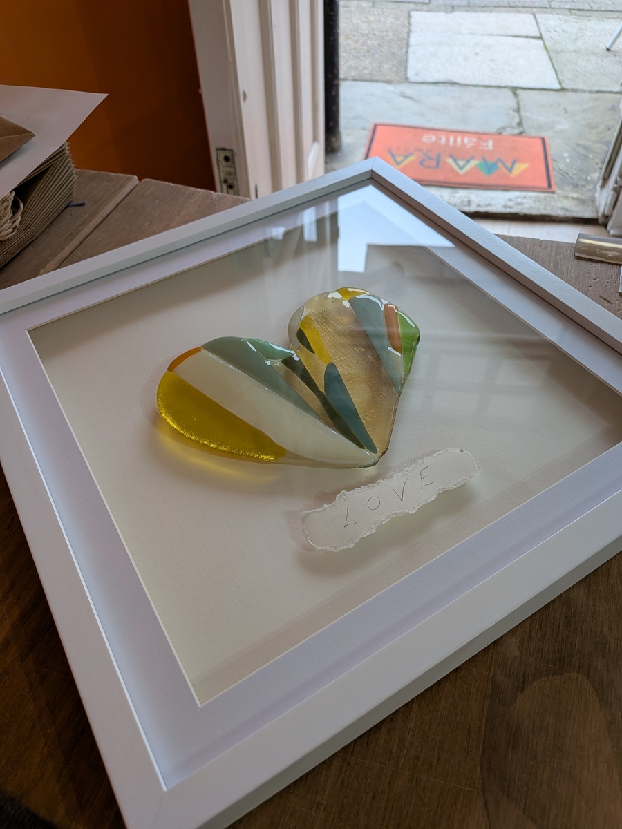 St Brigid's Spring Glass Heart