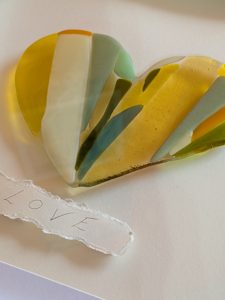 St Brigid's Spring Glass Heart