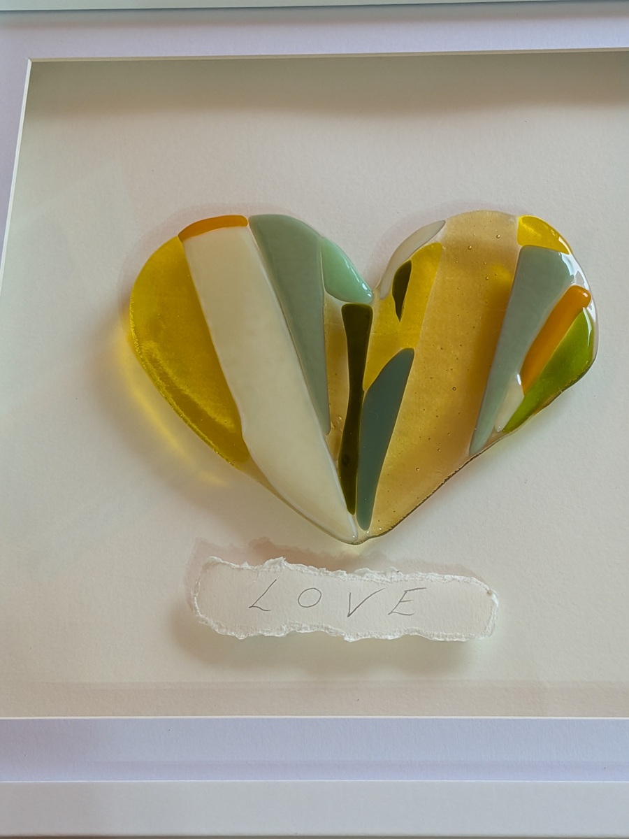 St Brigid's Spring Glass Heart