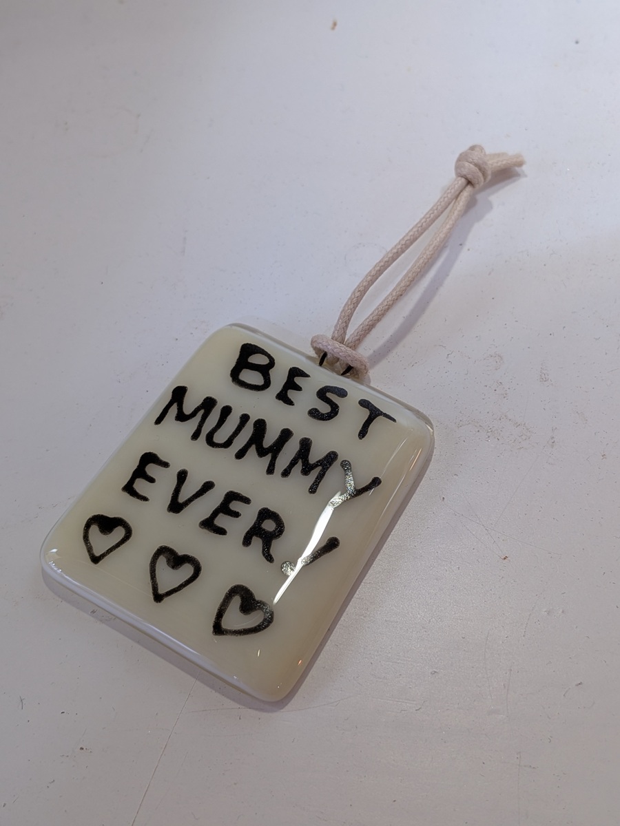 Best Mum Glass Hanger