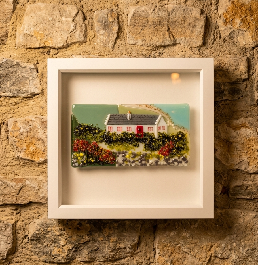 Irish Cottage Glass Art