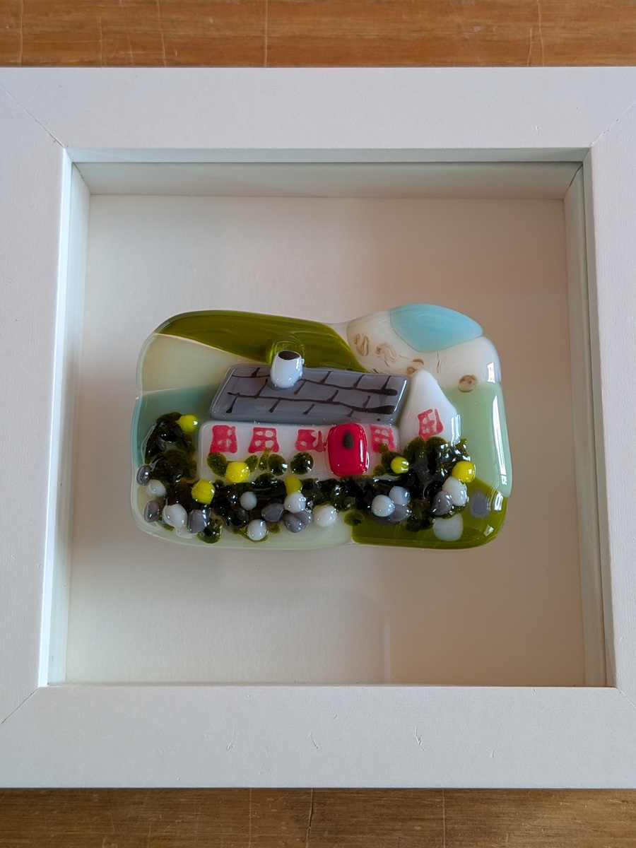 Mini Irish Cottage Glass Art