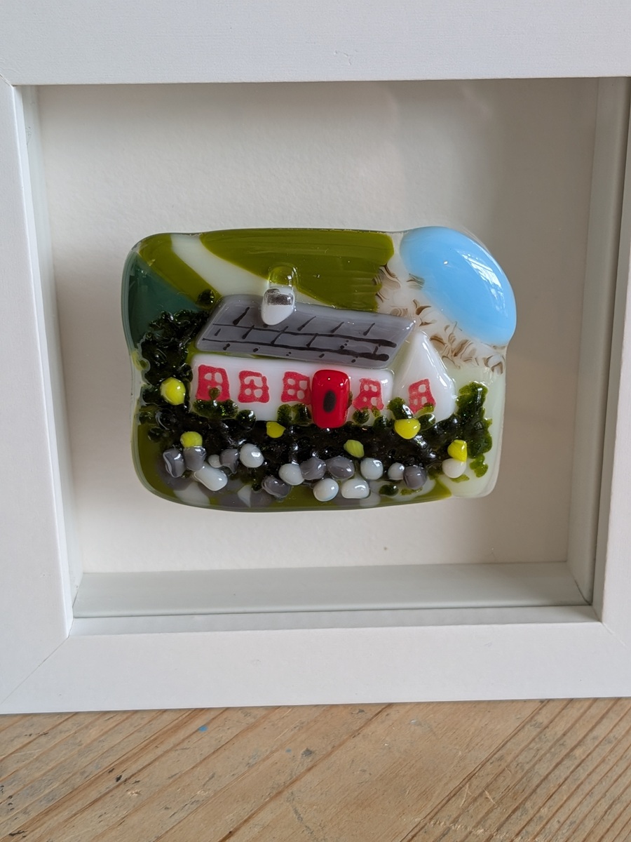 Mini Irish Cottage Glass Art