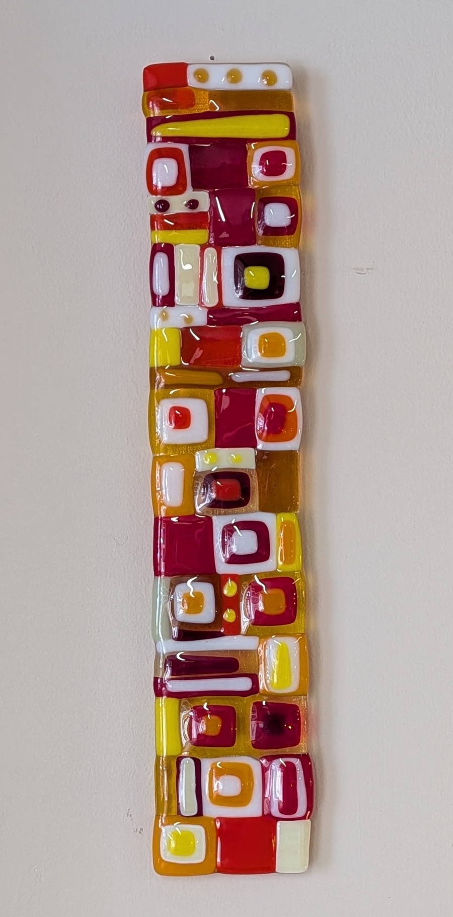 Montbretia Mosaic Glass 40cm x 7.5cm