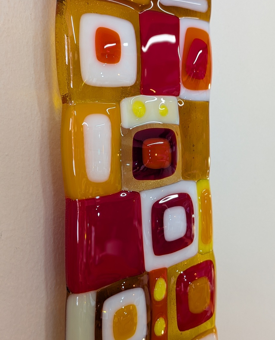 Montbretia Mosaic Glass 40cm x 7.5cm