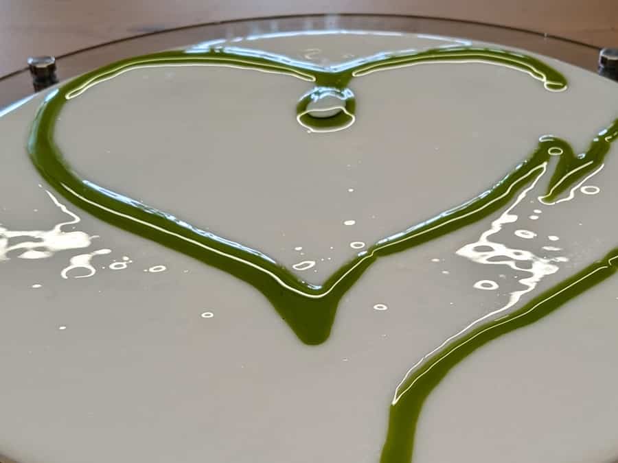 Glass Art Commission: Hand in Heart Logo