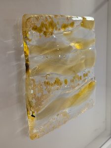Irish Gold Framed Glass Art 25cm x 25cm